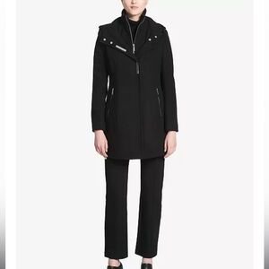 Calvin Klein
Hooded Wool-Blend Walker Coat
